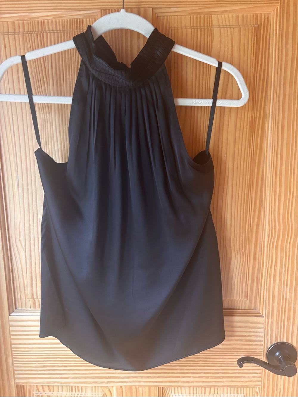 WHBM high necked halter - black, size 10